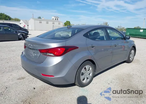 2016 Hyundai Elantra Se из США, поврежденный, VIN 5NPDH4AE3GH712303